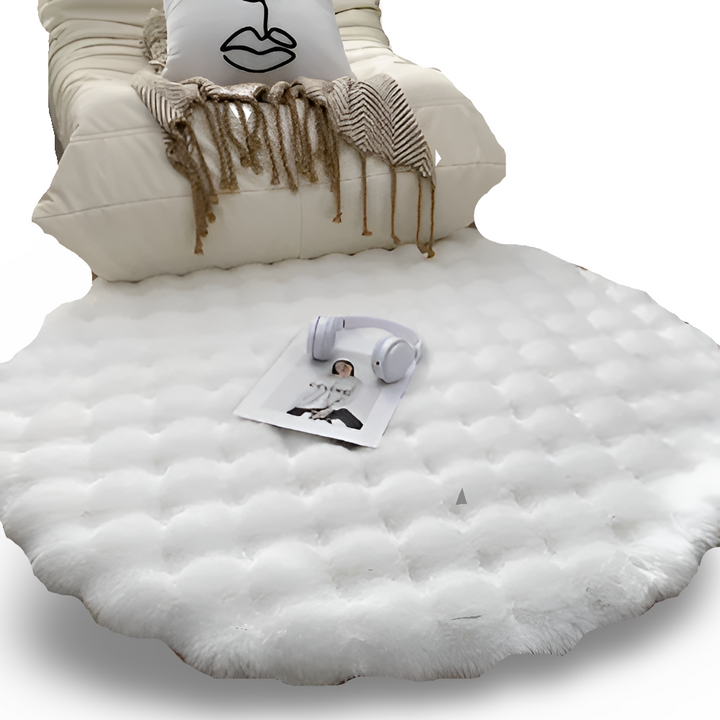 BowLift | Round Velvet Soft Non-Slip Floor Mat – Cozy Fleece Home Decoration