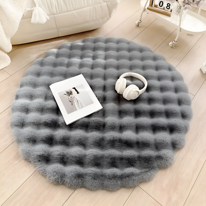 Round Velvet Soft Non-Slip Floor Mat – Cozy Fleece Home Decor | Bowlift