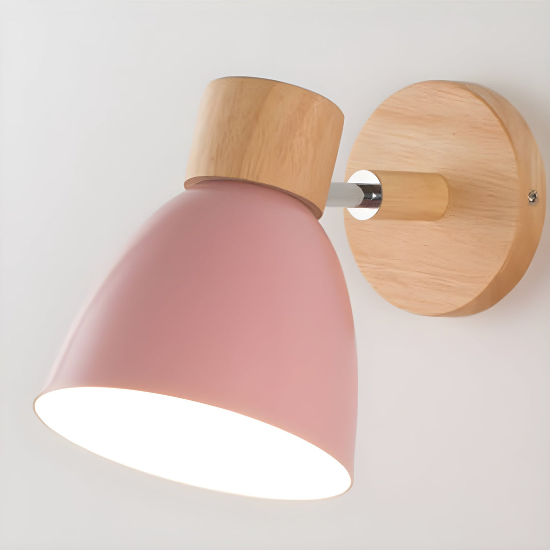 BowLift | Wooden Norwegian Wall Lamp with Switch for the Bedroom