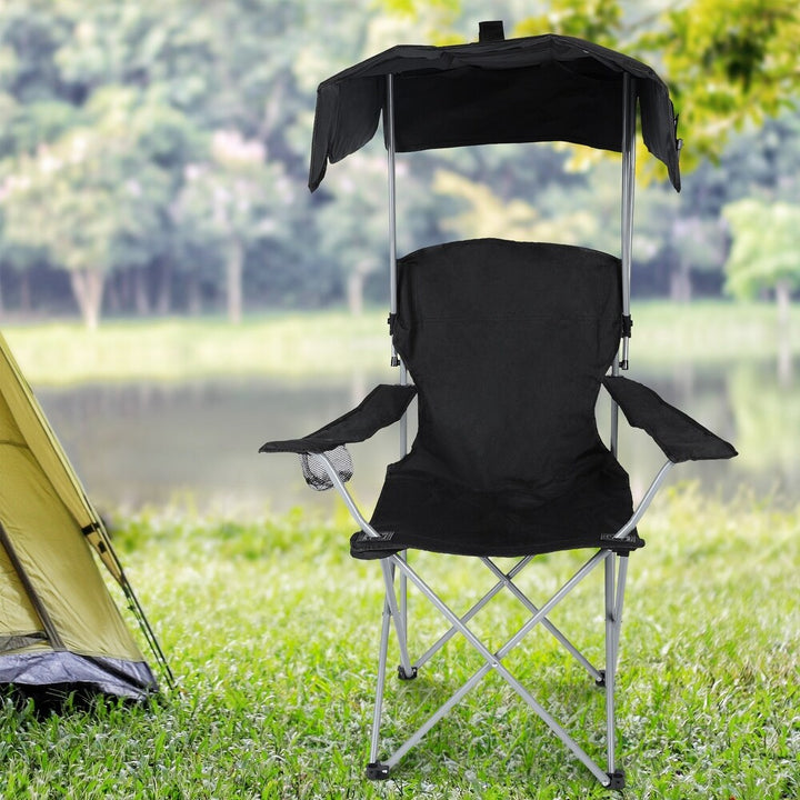 BowLift | Portable Canopy Lounge Chair with Adjustable Sunshade and Cup Holder