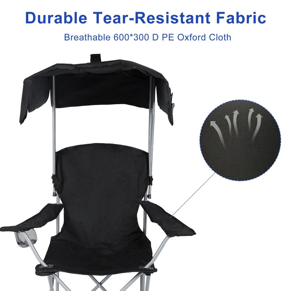 BowLift | Portable Canopy Lounge Chair with Adjustable Sunshade and Cup Holder