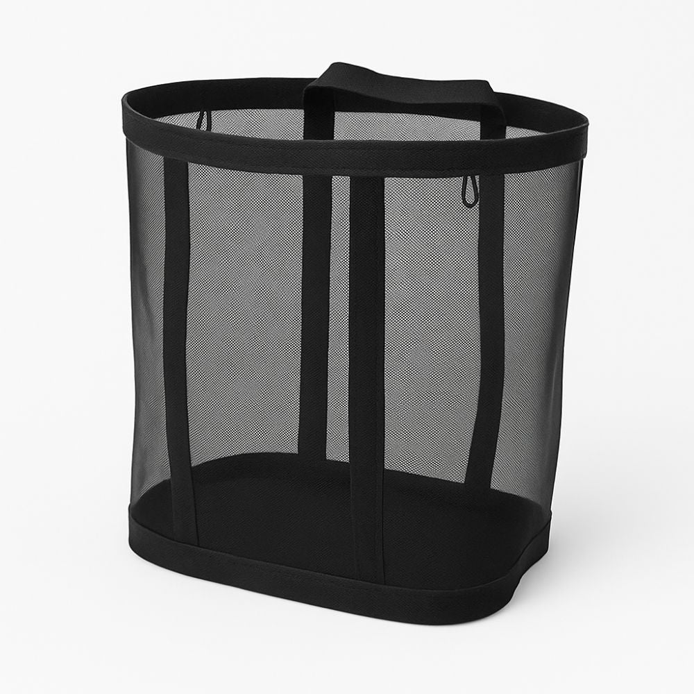 BowLift | Foldable Mesh Laundry Basket with Hanging Loop