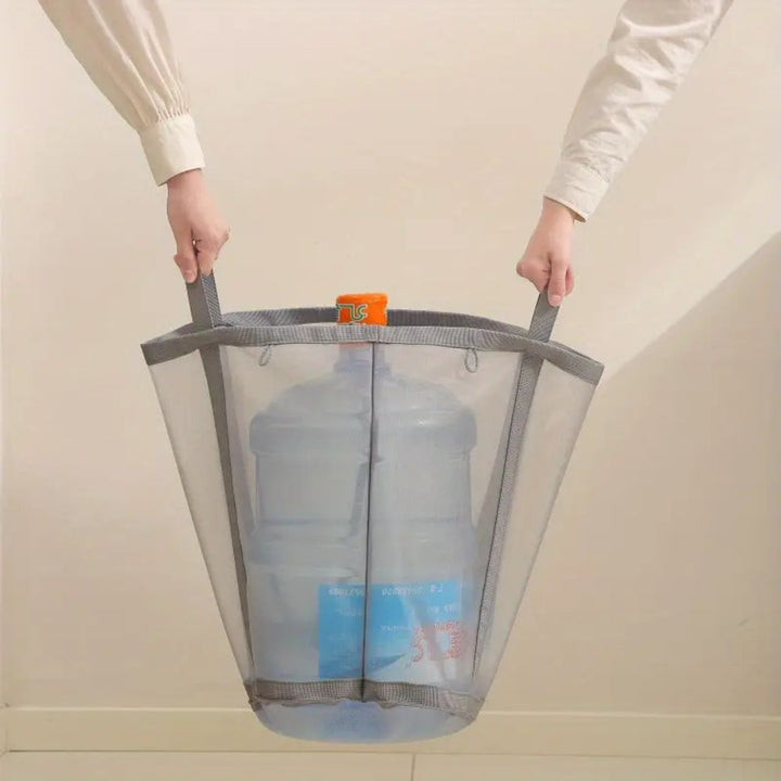 BowLift | Foldable Mesh Laundry Basket with Hanging Loop