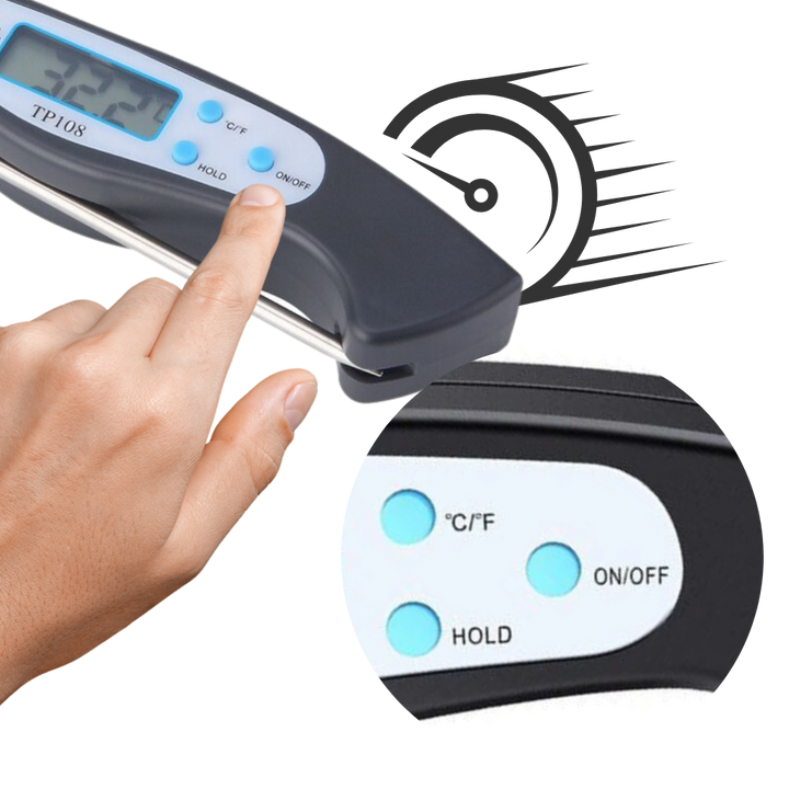 BowLift | Foldable Instant Read Digital Food Thermometer