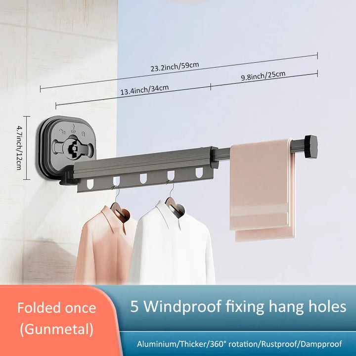 BowLift | Foldable Wall Mounted Drying Rack