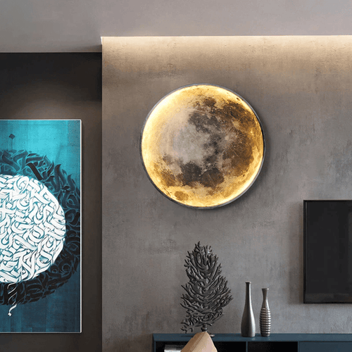 BowLift | LunaGlow – Adjustable Moon Wall Light with LED Ambience