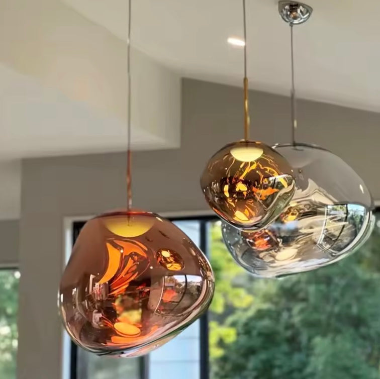 BowLift | Glass Pendant Light | Scandinavian Modern Design | Clear Glass