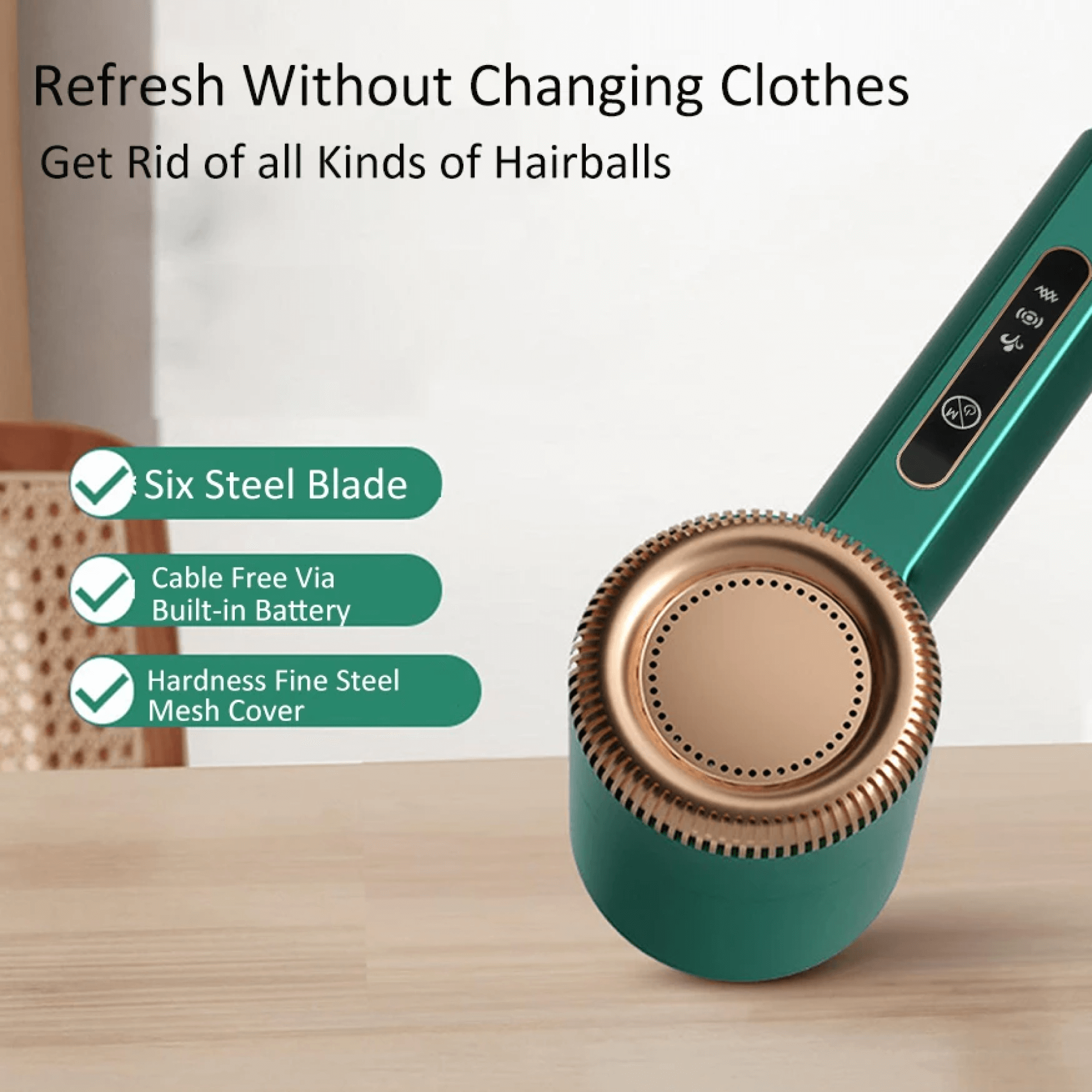 BowLift | Electric Portable Lint Bobble Remover Fabric Cloth Shaver Cat Hair Remover for Clothes Carpets and Rugs