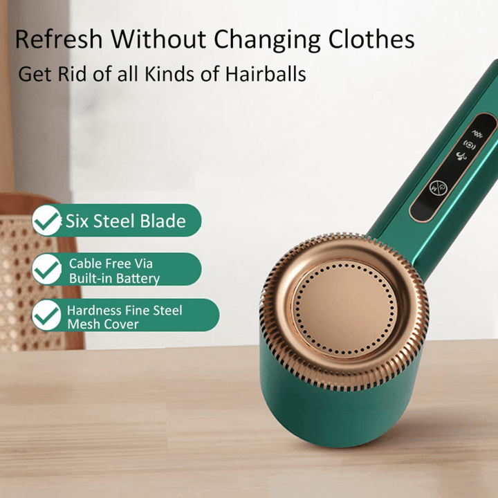 BowLift | Electric Portable Lint Bobble Remover Fabric Cloth Shaver Cat Hair Remover for Clothes Carpets and Rugs