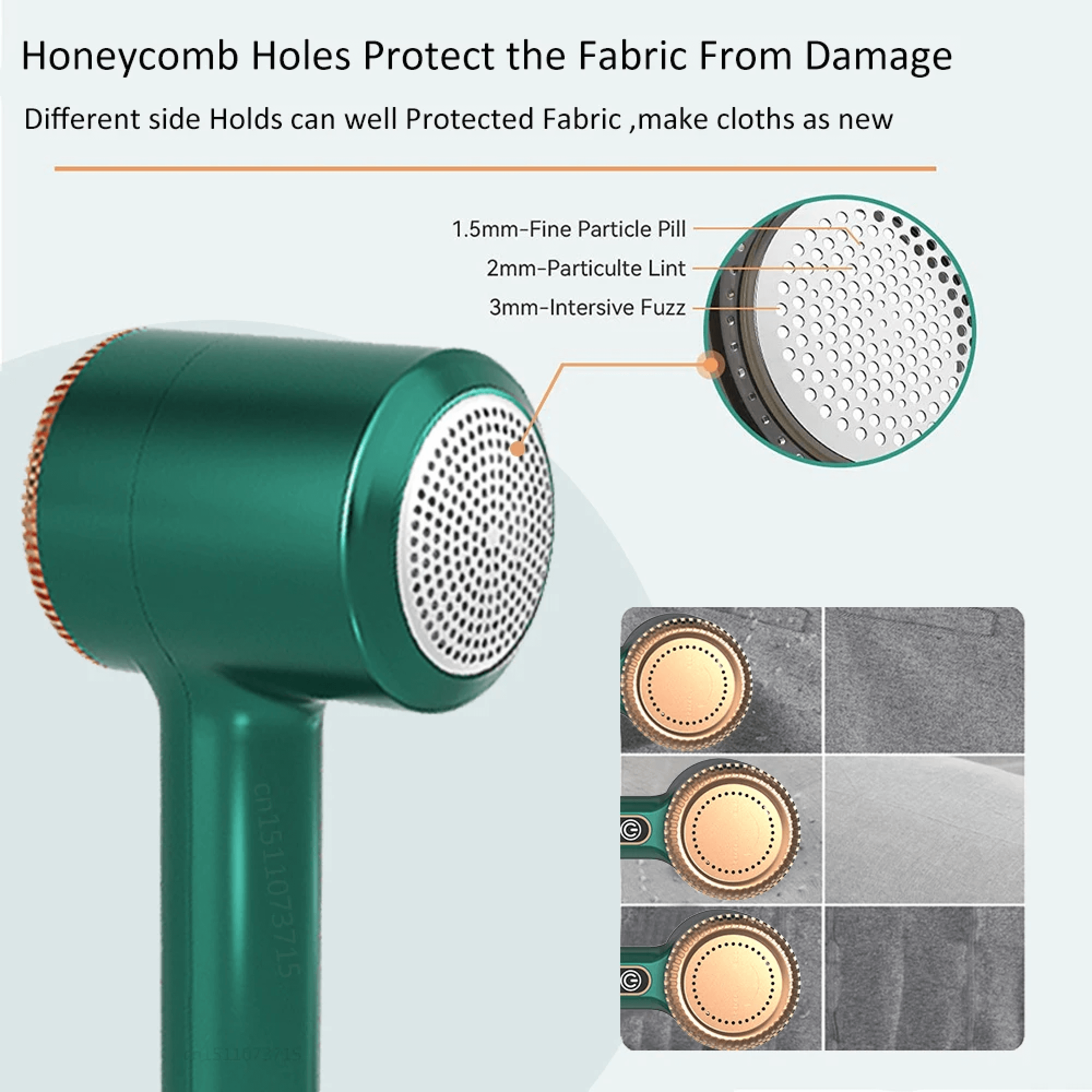 BowLift | Electric Portable Lint Bobble Remover Fabric Cloth Shaver Cat Hair Remover for Clothes Carpets and Rugs