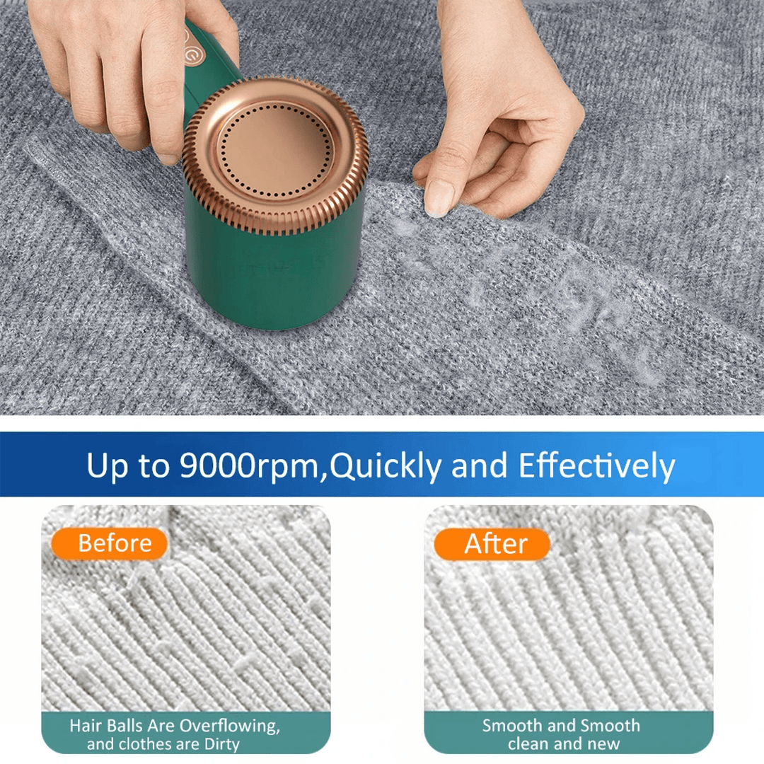 BowLift | Electric Portable Lint Bobble Remover Fabric Cloth Shaver Cat Hair Remover for Clothes Carpets and Rugs