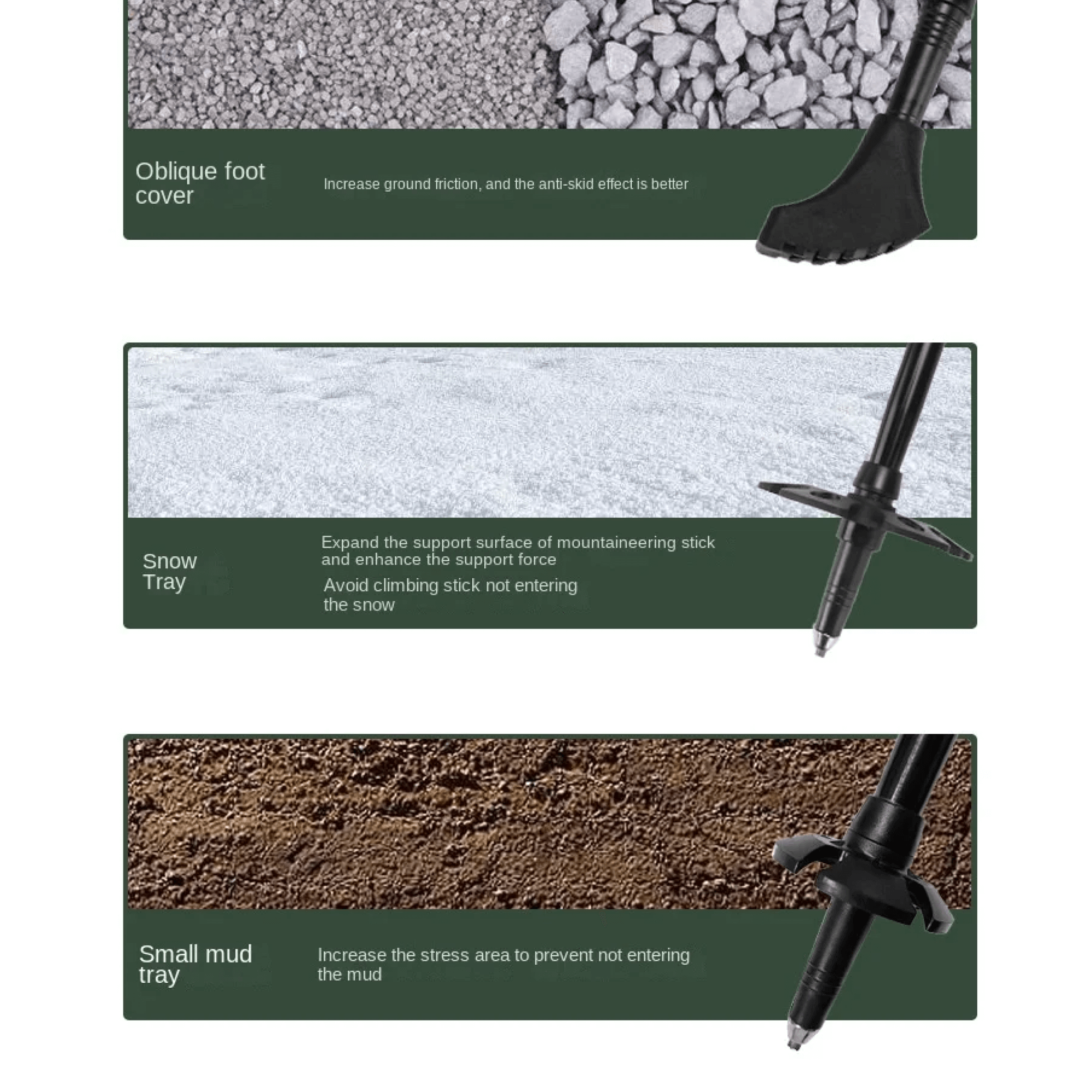 BowLift | Collapsible Folding Nordic Walking Tracking Poles Top Rated for Hiking Sticks