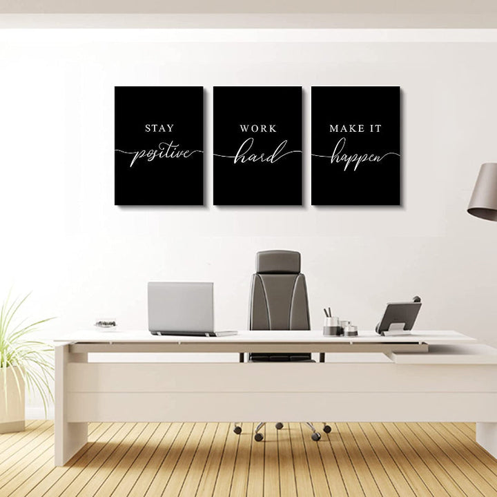 Framed Canvas Wall Art Positive Quote | Bowlift