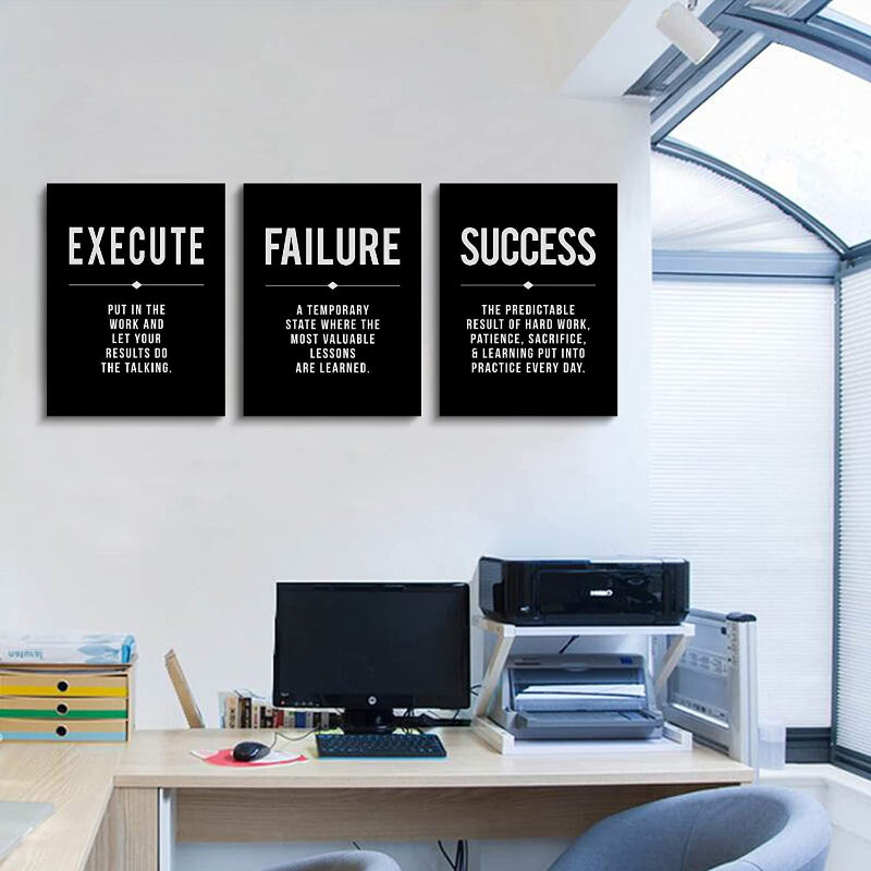 Framed Canvas Wall Art Positive Quote | Bowlift
