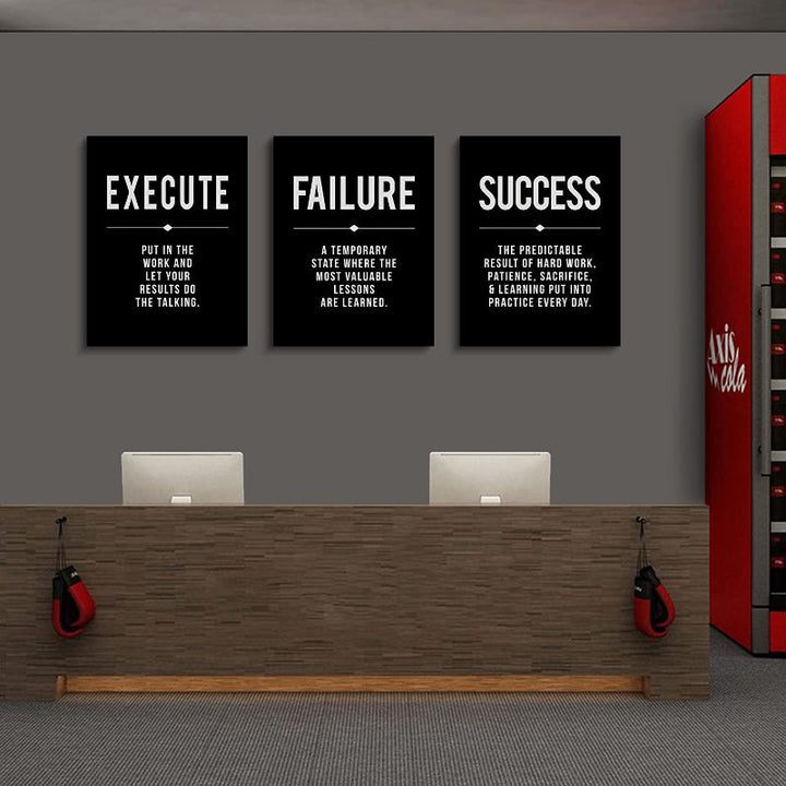 Framed Canvas Wall Art Positive Quote | Bowlift