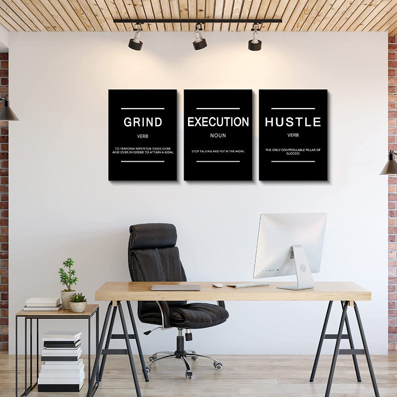 Framed Canvas Wall Art Positive Quote | Bowlift