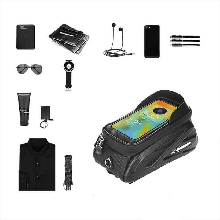 BowLift | Waterproof bike saddle bag with touchscreen & mobile phone compartment
