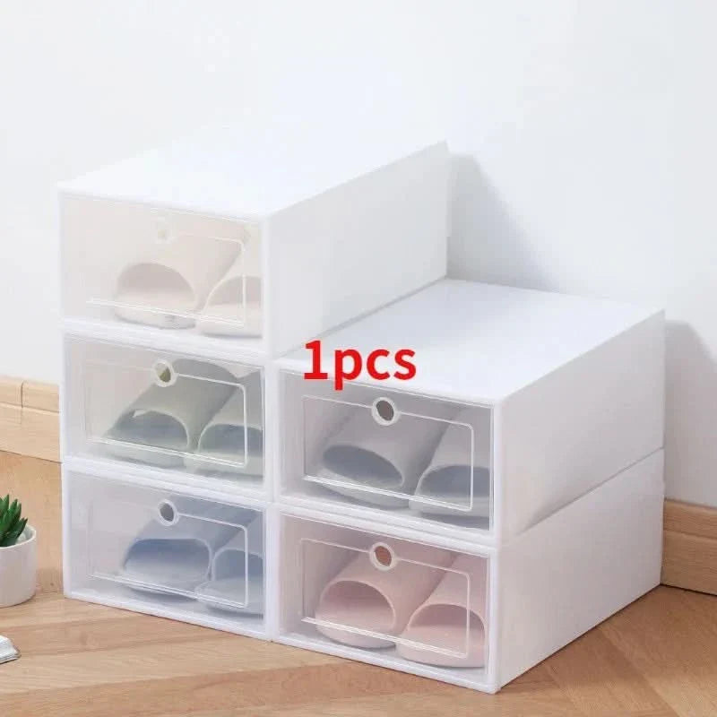 BowLift | SHOEBOX STORAGE SET – 24 stackable & transparent shoe boxes for space-saving organization & clear overview