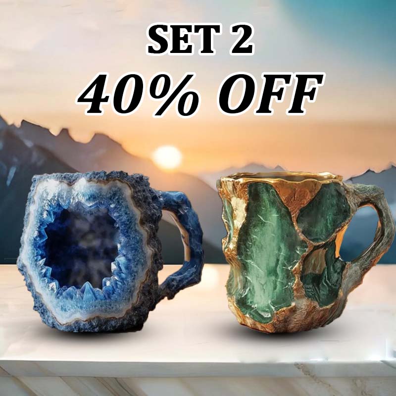 BowLift | CrystalBrew Coffee Mugs | Elegant mineral crystal mugs for a unique coffee experience