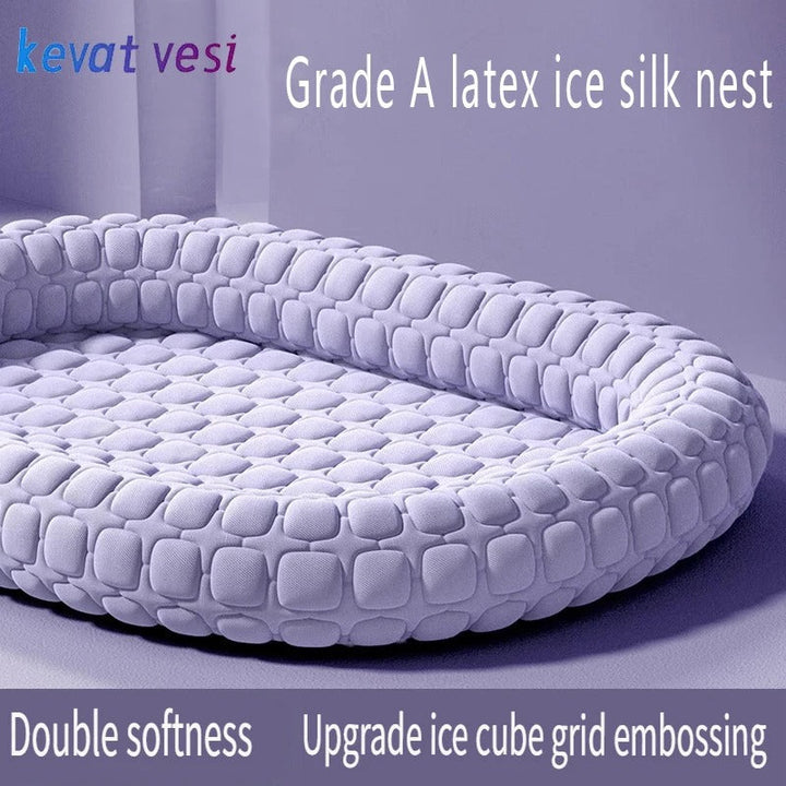 FrostiPad French Bulldog Summer Bed – Non-slip Ice Silk Orthopedic Mat | Bowlift