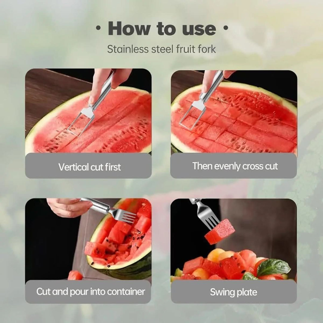 BowLift | 2-in-1 fruit cutter with integrated fork for fresh snacks