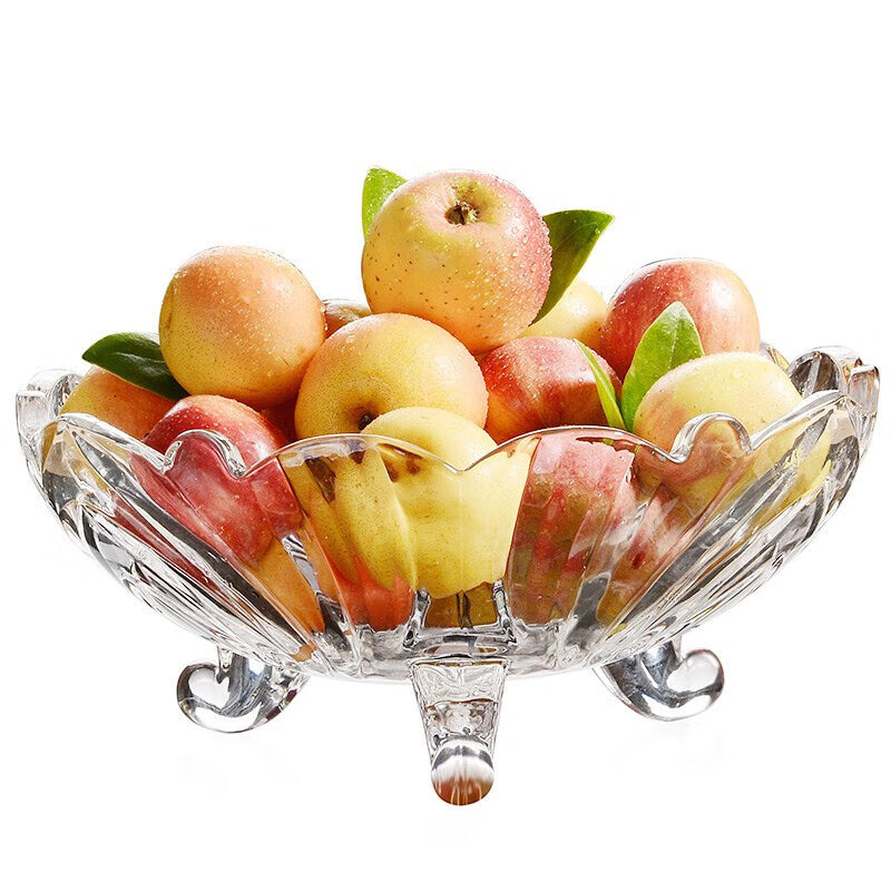 BowLift | Fruit Bucket Glass Fruit Plate European Style Simple Living Room Tea Wedding Festival Dried Fruit Snack Salad Home Color Box