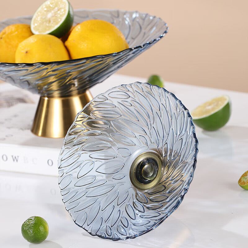 BowLift | Light Luxury Style Fruit Plate Living Room Home Coffee Table Tray High-End Atmosphere Candy Snacks Ornaments