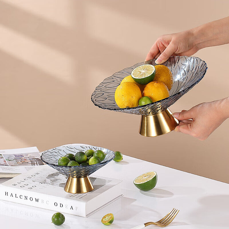 BowLift | Light Luxury Style Fruit Plate Living Room Home Coffee Table Tray High-End Atmosphere Candy Snacks Ornaments