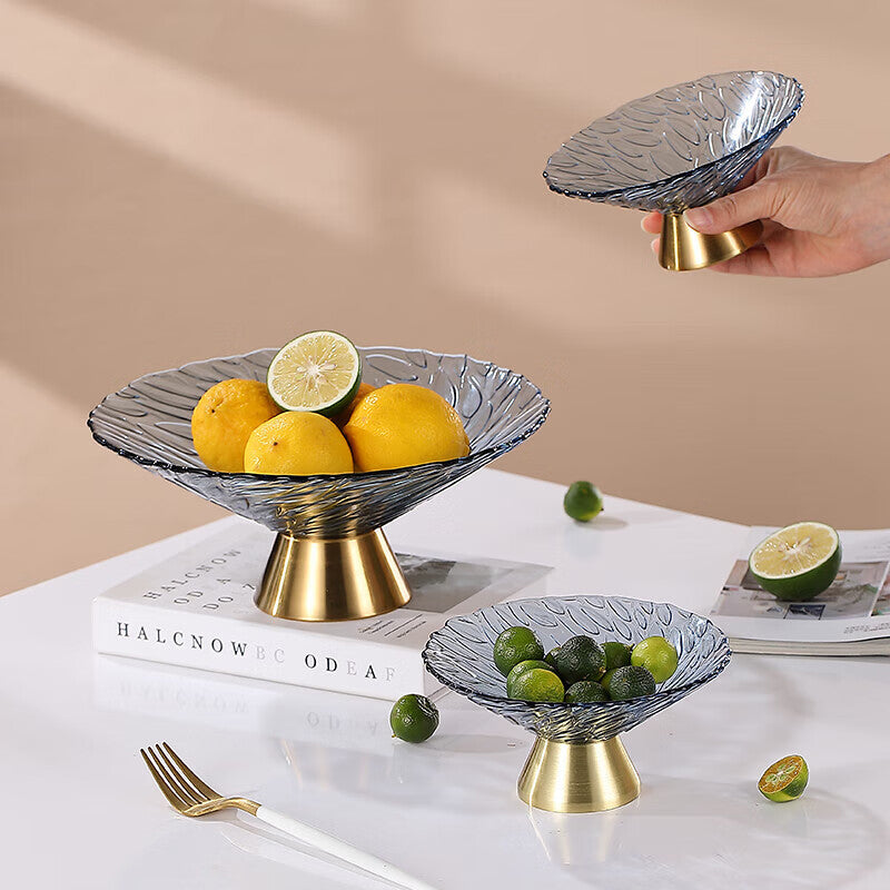 BowLift | Light Luxury Style Fruit Plate Living Room Home Coffee Table Tray High-End Atmosphere Candy Snacks Ornaments