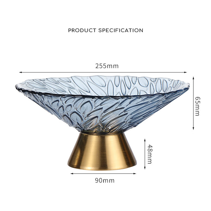 BowLift | Light Luxury Style Fruit Plate Living Room Home Coffee Table Tray High-End Atmosphere Candy Snacks Ornaments