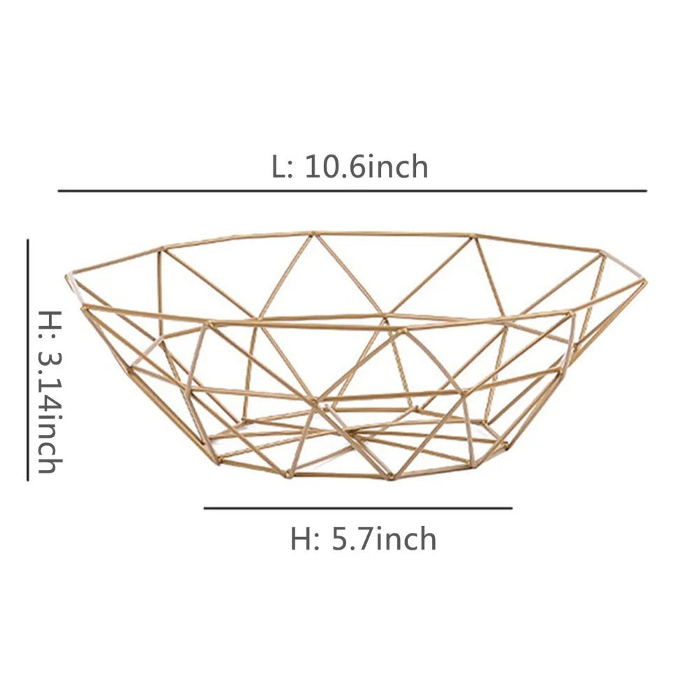 BowLift | Fruit basket – iron – hollow drain basket – living room decor
