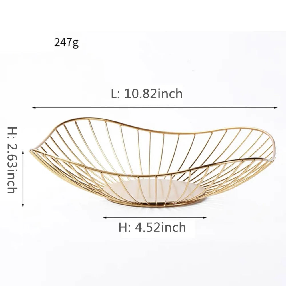 BowLift | Fruit basket – iron – hollow drain basket – living room decor