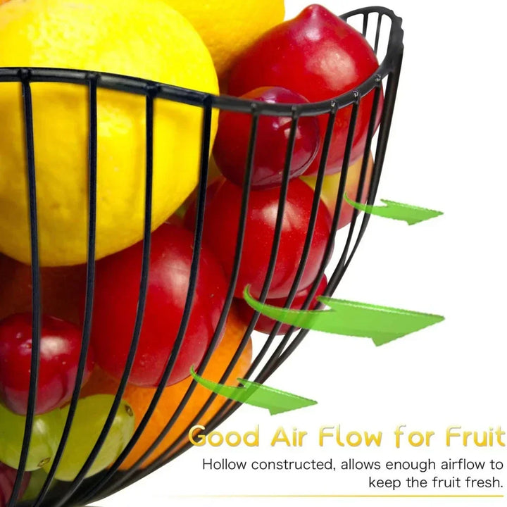 BowLift | Fruit basket – iron – hollow drain basket – living room decor