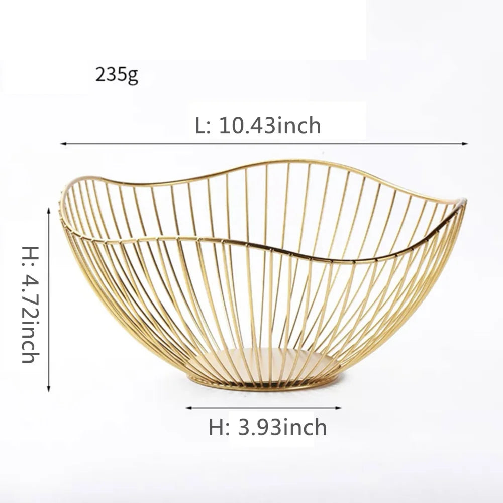 BowLift | Fruit basket – iron – hollow drain basket – living room decor