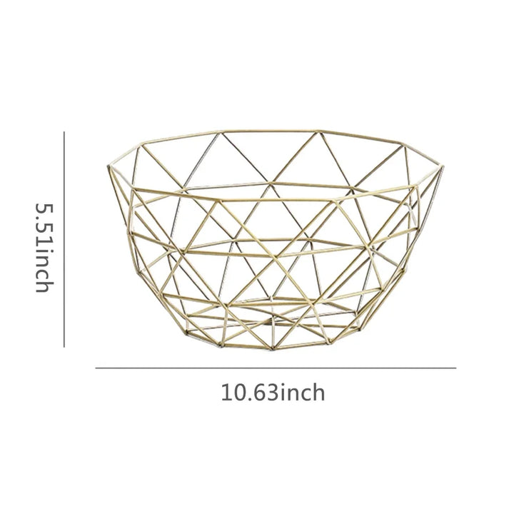 BowLift | Fruit basket – iron – hollow drain basket – living room decor