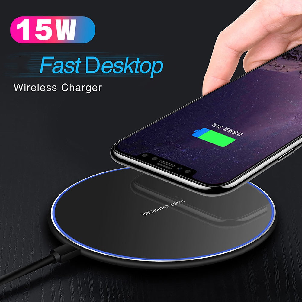 BowLift | 30W Fast Wireless Charging Pad | Premium USB C Charging Cable MagSafe Charger for Apple iPhone, Samsung & Android - Fast Wireless Charging Pad