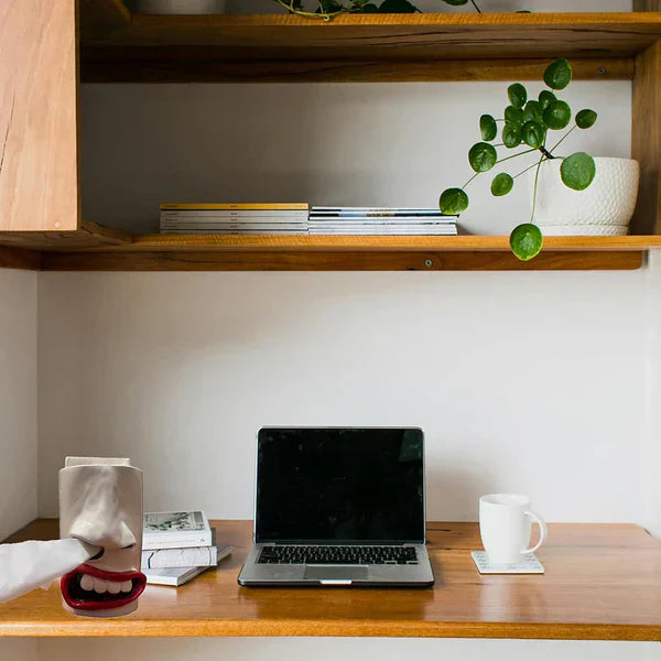 BowLift | Funny Tissue Box Holder | Handmade Face Design with Nose Dispenser | Quirky Home & Office Decor