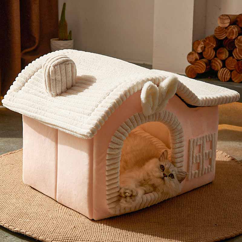 BowLift | Cat Bed Soft House Style Indoor Enclosure
