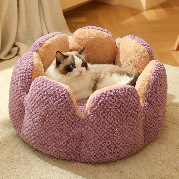 BowLift | Pet Bed Plush Flower Design for Cats Dogs