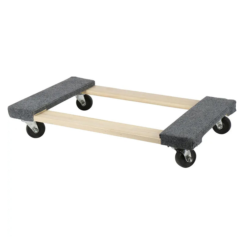 BowLift | 18" x 30" Furniture & Appliance Carpeted Wooden Moving Dolly Platform Moving Dolly For Moving Furniture And Equipment