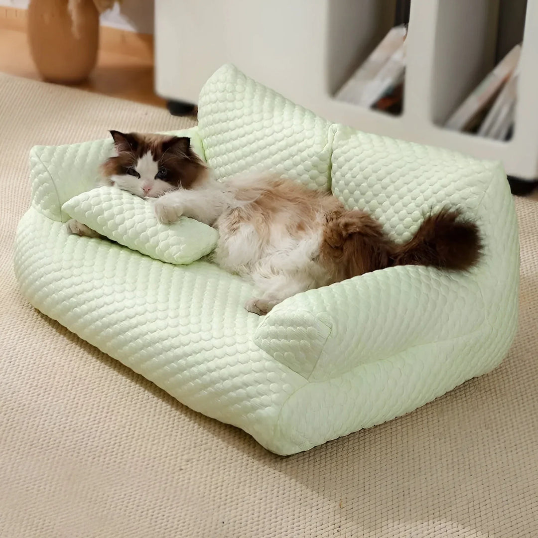 Washable Plush Cushion Bed for Pets - SnuggleNest Bowlift
