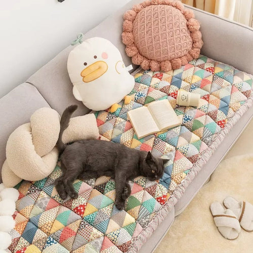 BowLift | Colorful Retro Pastoral Style Sofa Cover