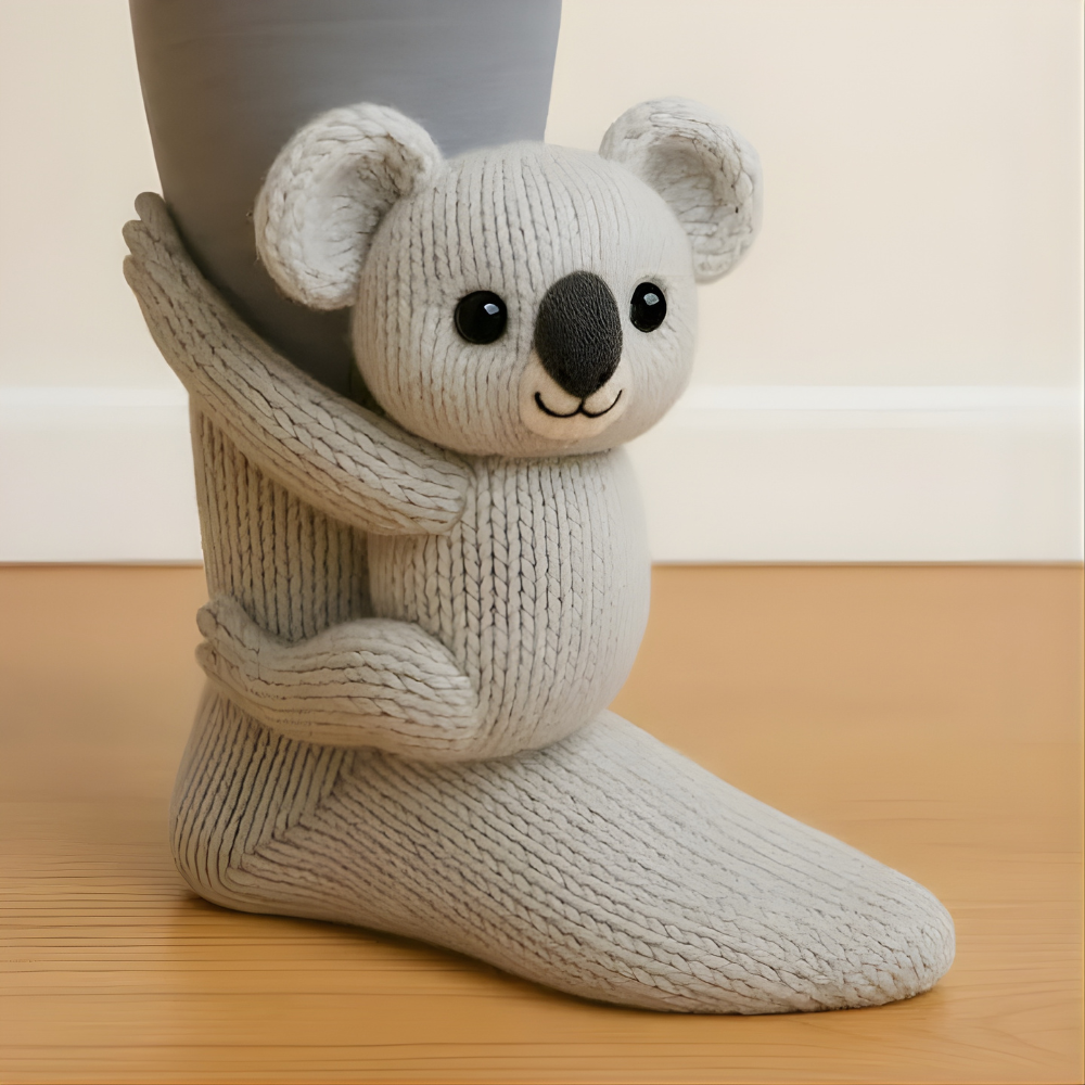 BowLift | Fuzzy Animal Plush Socks Women Men Cozy Non Slip Warm Winter