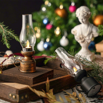 BowLift | Led Vintage Kerosene Lamp, Electronic Swinging Candle