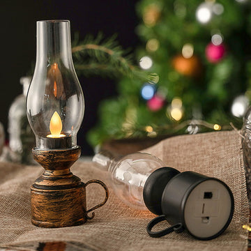 BowLift | Led Vintage Kerosene Lamp, Electronic Swinging Candle