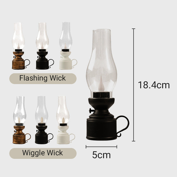 BowLift | Led Vintage Kerosene Lamp, Electronic Swinging Candle
