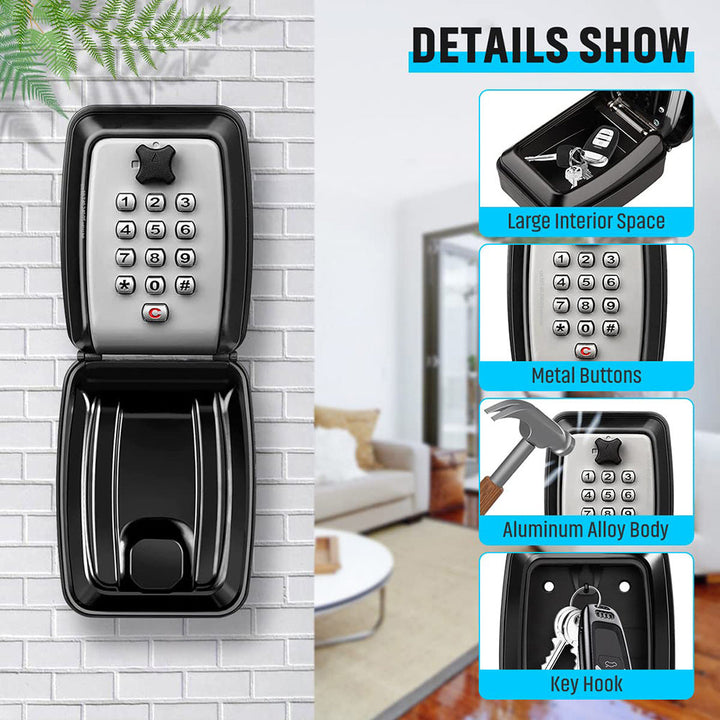 Outdoor key safe key box