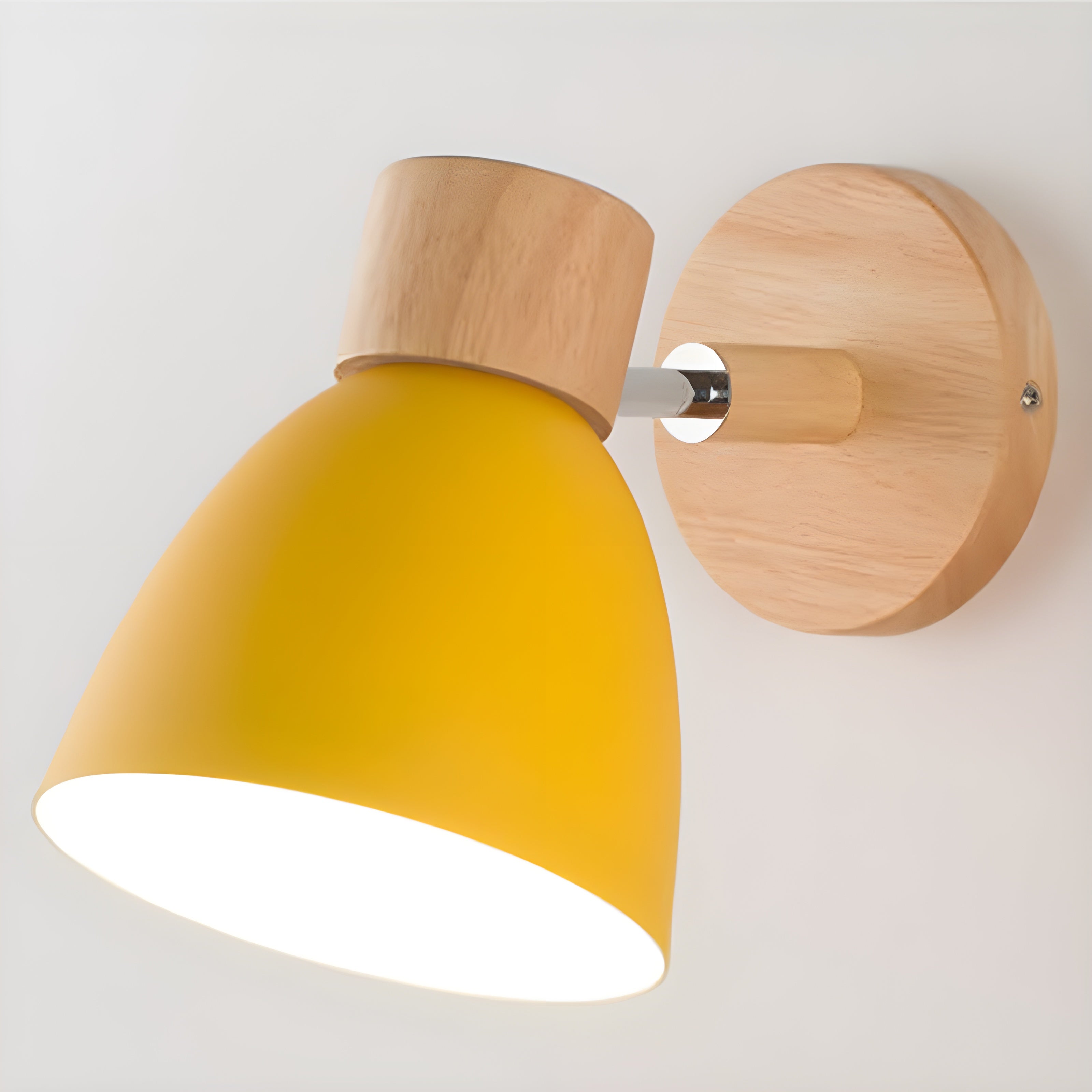 BowLift | Wood Nordic Wall Lamp with Switch for the Bedroom