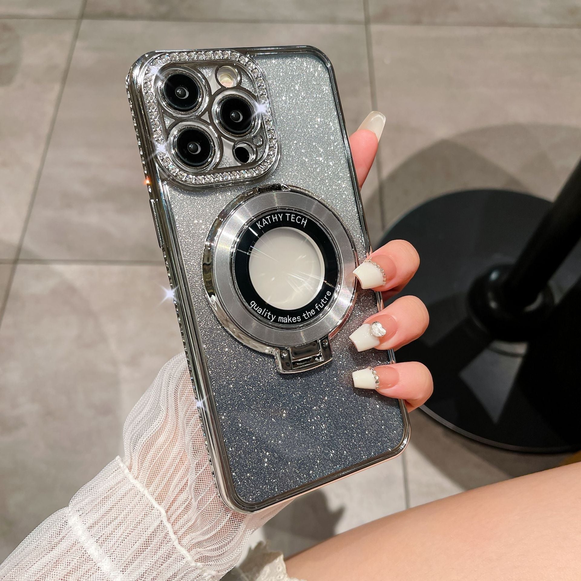 BowLift | Glittering MagSafe Ring Grip for iPhone