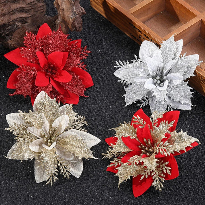 BowLift | Premium Glitter Flower Ornaments for Festive Presentation